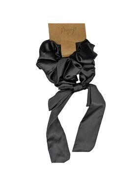 Black Hair Scrunchie Bow Ponytail by Berry